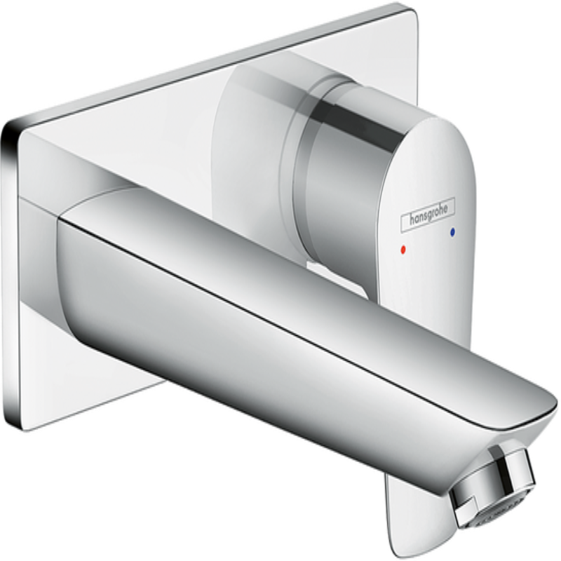 Hansgrohe Talis E Single Lever Basin Mixer For Concealed Installation Wall-mounted With Spout 16.5 cm