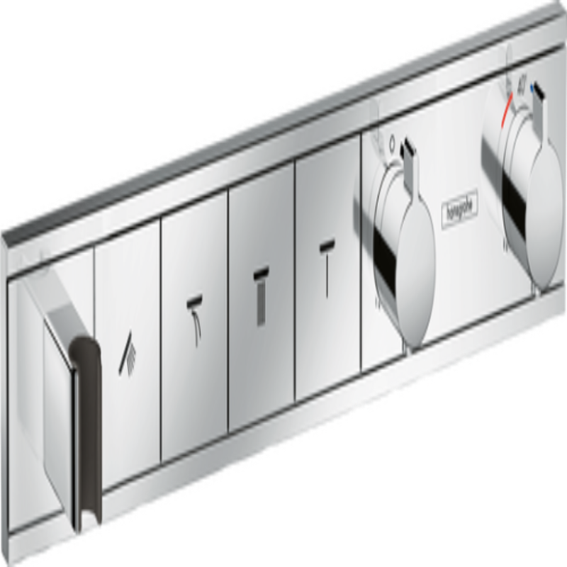 Hansgrohe RainSelect Thermostat For Concealed Installation For 4 Functions With Integrated Shower Holder