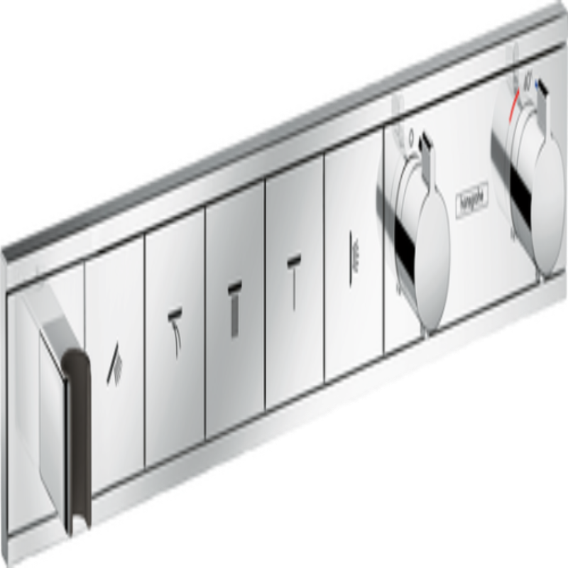 Hansgrohe RainSelect Thermostat For Concealed Installation For 5 Functions With Integrated Shower Holder